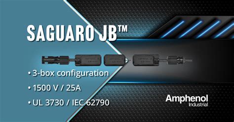 amphenol solar junction box|Solar Power Gets an Upgrade: Meet the Saguaro Solar Junction .